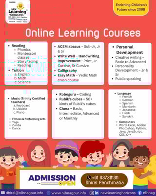 New Learning Horizons-Online Learning Courses