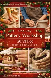 Claying Thoughts Pottery Studio-Christmas Special Pottery Workshop