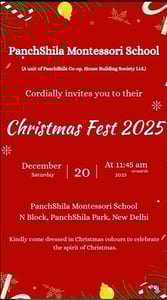 Panchshila Montessori School-Christmas Fest 2025