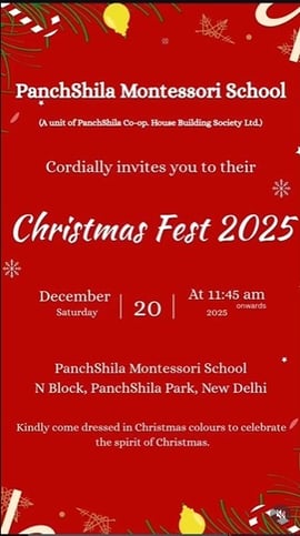 Panchshila Montessori School-Christmas Fest 2025