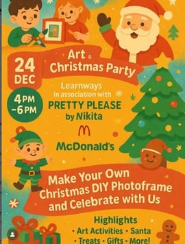 Learn Ways Play School-Art and Christmas Party