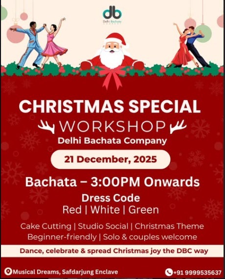 DELHI BACHATA COMPANY-Christmas Special Workshop