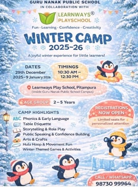 Learn Ways Play School-Winter Camp (Pitampura)