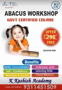 K KASHISH ACADEMY-Abacus Workshop