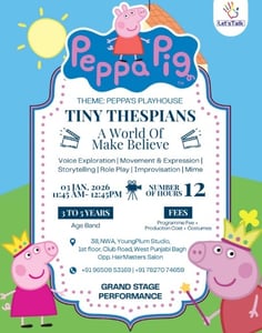 Lets Talk-Peppa Pig Theatre Program