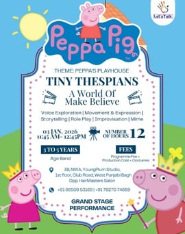 Lets Talk-Peppa Pig Theatre Program