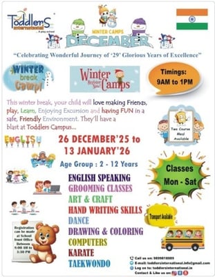 Toddlers International School-Winter Camp 2026
