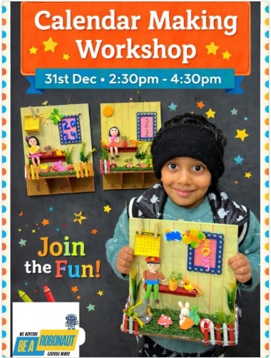 Be a Robonaut-Calendar Making Workshop