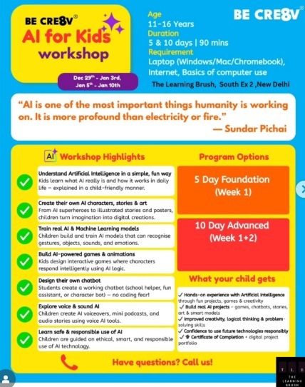 The Learning Brush-AI for Kids Workshop