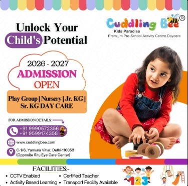 Cuddling Bee Preschool-Admissions Open 2026-2027