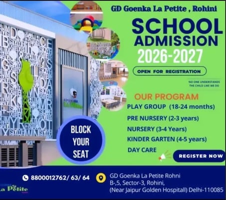 GD Goenka La Petite-Admissions Open 2026-2027