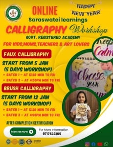 Saraswatei Learnings-Online Calligraphy Workshops