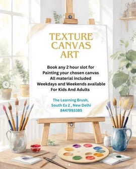 The Learning Brush-Texture Canvas Art Classes