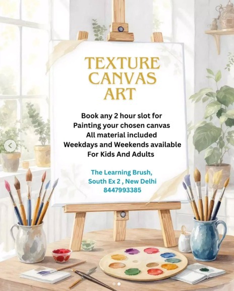 The Learning Brush-Texture Canvas Art Classes