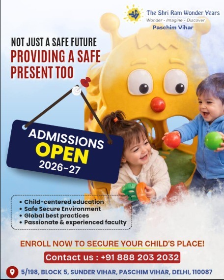 The Shri Ram Wonder Years-Admissions Open 2026-27