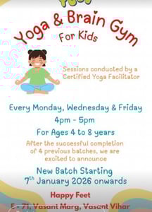 Happy Feet Play School-Yoga & Brain Gym Kids Sessions