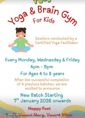 Happy Feet Play School-Yoga & Brain Gym Kids Sessions