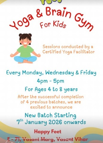 Happy Feet Play School-Yoga & Brain Gym Kids Sessions