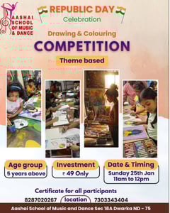 Aashai School of Music-Republic Day Drawing Competition