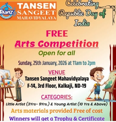 Tansen Sangeet Mahavidyalaya-Republic Day Arts Competition