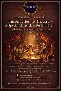 Theatre & U-Theatre Masterclass