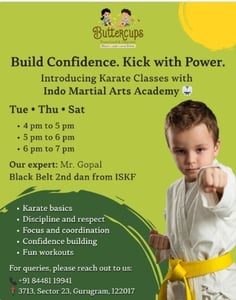 Buttercups Preschool and Daycare-Karate Classes