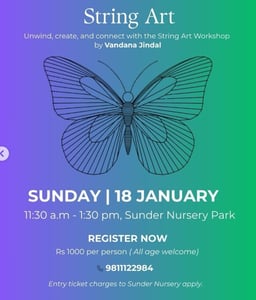 Sunder Nursery Park-String Art Workshop