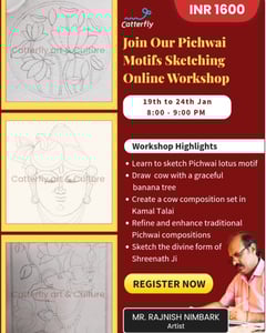 Catterfly Art and Culture-Pichwai Motifs Sketching Workshop