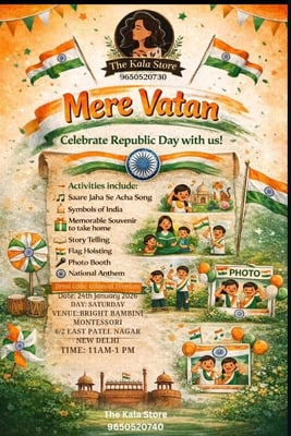 The Bright Bambini-Republic Day celebration