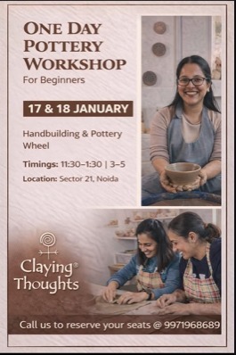 Claying Thoughts Pottery Studio-One Day Pottery Workshop