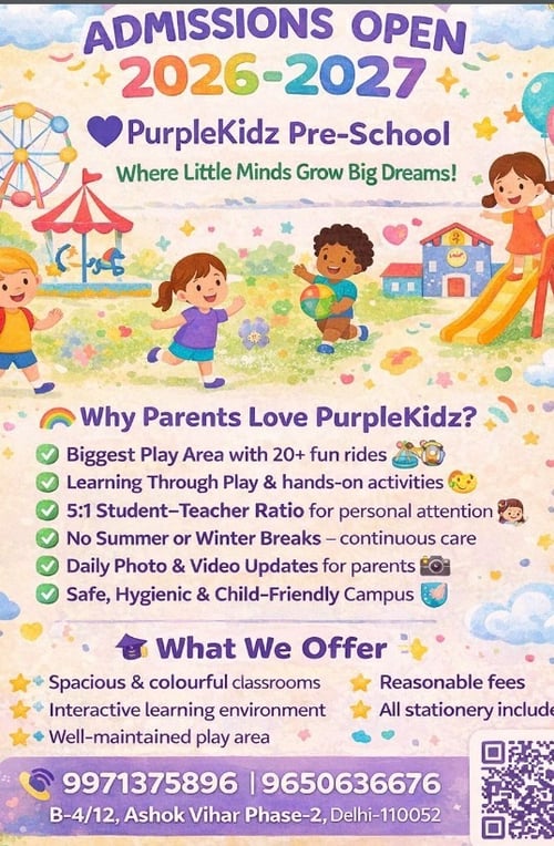 Purple Kidz-Admissions Open 2026-2027