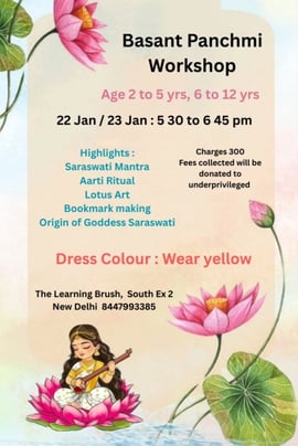 The Learning Brush-Basant Panchami Workshop