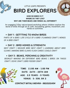 Little Leaps-Bird Explorers Workshop