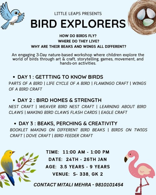 Little Leaps-Bird Explorers Workshop