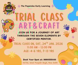 The Popsicles Early Learning Centre-Art and Craft Trial Class