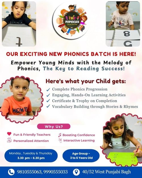 The Popsicles Early Learning Centre-New Phonics Batch