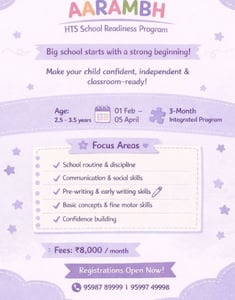 Holy Trinity School-AARAMBH Early child program