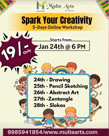 MulteArts-5 Days Online Creativity Workshop