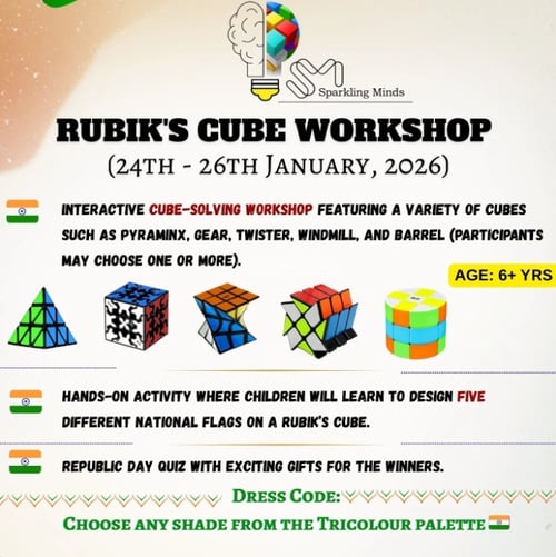 Sparkling minds-Rubiks Cube Workshop