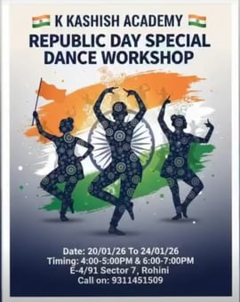 K KASHISH ACADEMY-Republic Day Dance Workshop