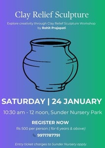 Sunder Nursery Park-Clay Sculpture Workshop