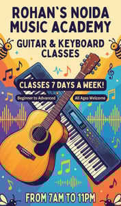 Rohans Noida Music Academy-Guitar and Keyboard classes