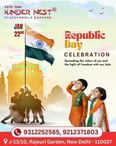 KinderNest Play School-Republic Day celebration