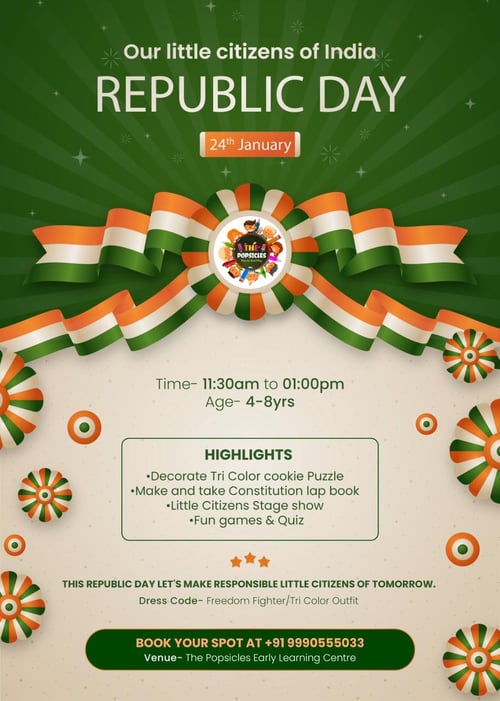 The Popsicles Early Learning Centre-Republic Day celebration
