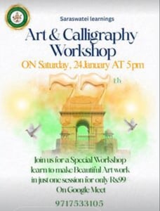 Saraswatei Learnings-Republic Day Art and Calligraphy Workshop