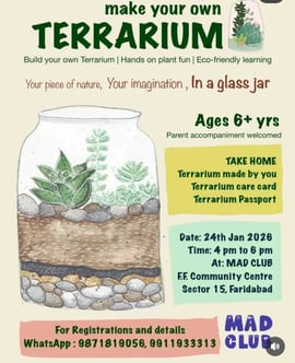 MAD CLUB-Terrarium Building Workshop