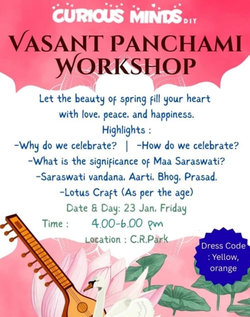 Curious Minds DIY-Vasant Panchami Workshop