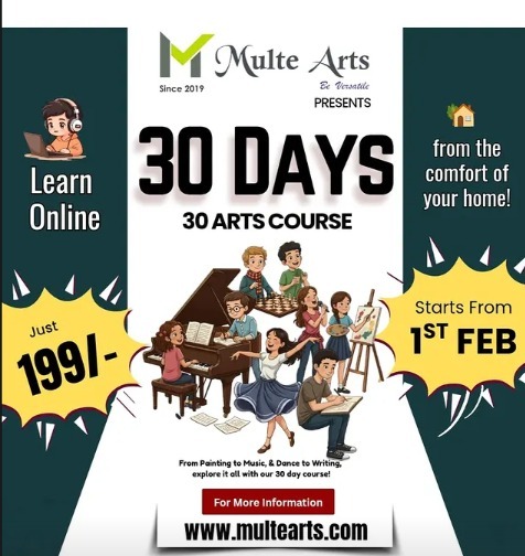 MulteArts-30 Days 30 Art Courses