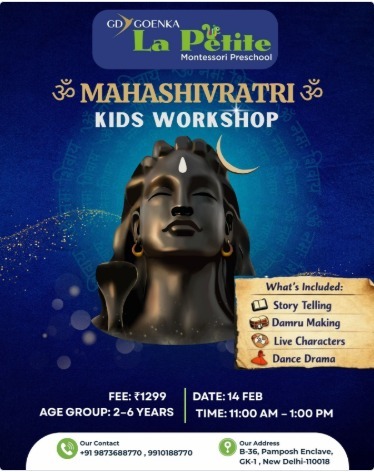 GD Goenka La Petite-Mahashivratri Kids Workshop