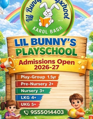 Lil Bunnys Play School and Daycare-Admissions Open 2026-27